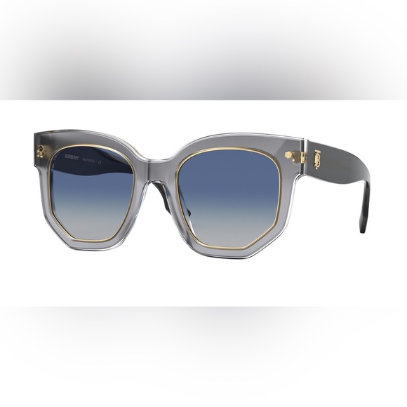 Burberry Accessories - Burberry Grey Transparent Stylish Grey and Gold Sunglasses